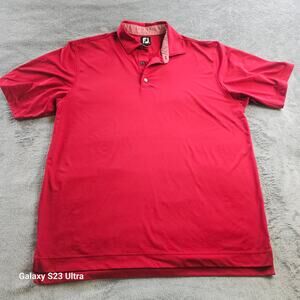 Footjoy, Men's, Golf Polo, sx Extra Large, XL, red, excellent condition